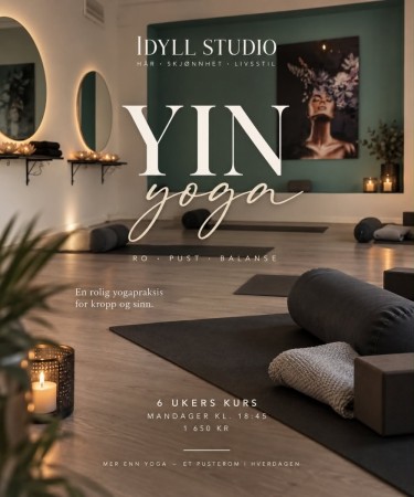 6 Ukers Yin Yoga - Kl 18:45 Oppstart 4 Januar 2027